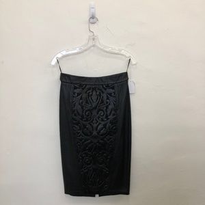Monarch Embossed Pencil Skirt